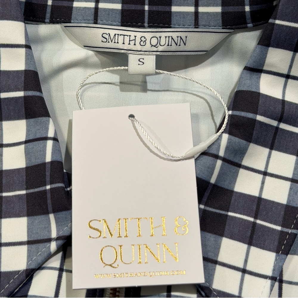 Smith & Quinn NWT Size Small Mariners Plaid Ottolie Mini Shift Dress Preppy - Picture 4 of 7
